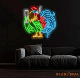 Rooster Driking Wine Neon Sign Chicken Wine Led Sign Wine Neon Light Cocktail Light Bar Pub Wall Art Rooster Home Wall
