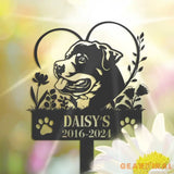 Rottweilers Dog Sign - Pet Memorial Gift - Custom Dog Memorial Stake - Metal Stake | GearViral