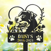 Rottweilers Dog Sign - Pet Memorial Gift - Custom Dog Memorial Stake - Metal Stake | GearViral