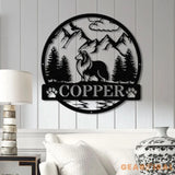 Rough Collie Metal Sign Custom Dog Name Sign Dog Memorial Gift Rough Collie Wall Decor Dog Lovers Wall Art Pet Lover