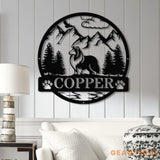 Rough Collie Metal Sign Custom Dog Name Sign Dog Memorial Gift Rough Collie Wall Decor Dog Lovers Wall Art Pet Lover