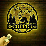 Rough Collie Metal Sign Custom Dog Name Sign Dog Memorial Gift Rough Collie Wall Decor Dog Lovers Wall Art Pet Lover