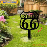 Route 66 Metal Wall Art Housewarming Gif Car Metal Sign Car Wall Decor Car Personalize Metal Sign Housewarming Living