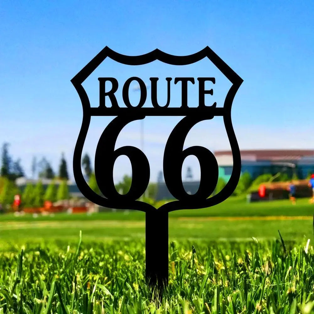 Route 66 Metal Wall Art Housewarming Gif Car Metal Sign Car Wall Decor Car Personalize Metal Sign Housewarming Living