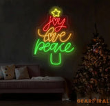 Santa Claus Skiing Neon Sign Christmas Santa Led Sign Santa Claus Led Light Merry Christmas Neon Light Santa Wall Art