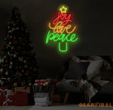 Santa Claus Skiing Neon Sign Christmas Santa Led Sign Santa Claus Led Light Merry Christmas Neon Light Santa Wall Art