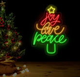 Santa Claus Skiing Neon Sign Christmas Santa Led Sign Santa Claus Led Light Merry Christmas Neon Light Santa Wall Art