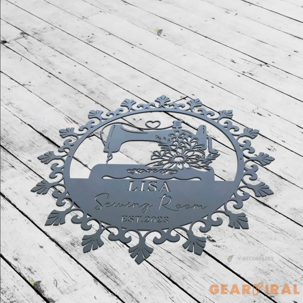 Sewing Room Sign - Personalized Sign - Custom Metal Sewing sign - Quilting sign | GearViral