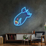 Shark Bomb LED Neon Sign Light Pop Art