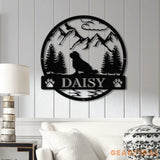 Shih Tzu Metal Sign Custom Dog Name Sign Dog Memorial Gift Shih Tzu Wall Decor Dog Lovers Wall Art Pet Lover Gift Dog