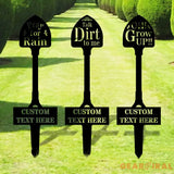 Shovel Metal Garden Stake shovel Design Sign - Garden metal sign - Perfect Garden Stake - Housewarming - Shovel Garden
