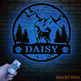 Siberian Husky Metal Sign Custom Dog Name Sign Dog Memorial Gift Siberian Husky Wall Decor Dog Lovers Wall Art Pet