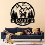 Siberian Husky Metal Sign Custom Dog Name Sign Dog Memorial Gift Siberian Husky Wall Decor Dog Lovers Wall Art Pet
