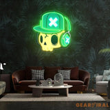Skull and Headphones Led Neon Acrylic Artwork