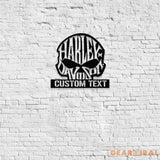 Skull Harley Davidson Metal Wall Art Housewarming Gif Harley Davidson Metal Sign Harley Davidson Decor Harley Davidson