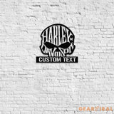 Skull Harley Davidson Metal Wall Art Housewarming Gif Harley Davidson Metal Sign Harley Davidson Decor Harley Davidson