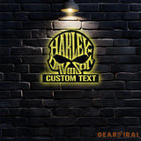 Skull Harley Davidson Metal Wall Art Housewarming Gif Harley Davidson Metal Sign Harley Davidson Decor Harley Davidson