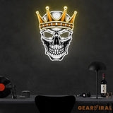 Skull With Crown Neon Sign x Acrylic Artwork