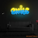 Smile Grafity Neon Sign x Acrylic Artwork