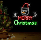 Snowman Merry Christmas Neon Sign Merry Christmas Led Sign Christmas Neon Light Christmas Quote Wall Art Christmas