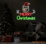 Snowman Merry Christmas Neon Sign Merry Christmas Led Sign Christmas Neon Light Christmas Quote Wall Art Christmas