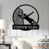 Soccer Metal Sign LED Light Boys Room Decor Soccer Coach Gift Birthday Gift for Soccer Player Personalized Soccer Name