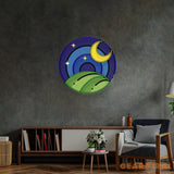 Starry Night LED Neon Sign Light Pop Art
