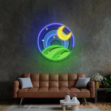 Starry Night LED Neon Sign Light Pop Art