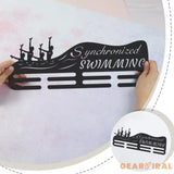 Synchronized Swimming Medal Holder Swimming Iron Medals Display Iron Medal Hook Accommodate for 60+ Medals Black Iron