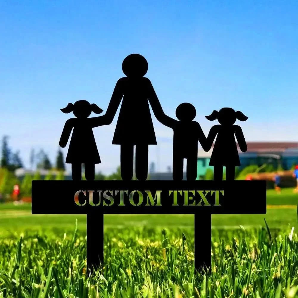 Teacher Metal Garden Stake Teacher Design Sign - Garden metal sign - Perfect Housewarming - Garden Decor Family Gift