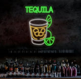 Tequila Neon Sign Tequila Led Light Tequila Bar Decor Bar Neon Sign Light Cocktail Neon Light Bar Wall Art House Wall