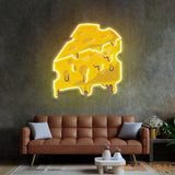 Thick Cheese Slice Led Neon Acrylic Artwork