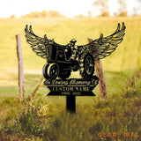 Tractor Memorial Plaque Stake - Personalized Memorial Garve Maker - Grave Marker Human - Tractor Memorial Cross For