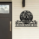 Tree of Life Wall Art Custom Family Tree Address Sign Front Porch Address Sign Custom Address Sign - Gearviral