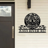 Tree of Life Wall Art Custom Family Tree Address Sign Front Porch Address Sign Custom Address Sign - Gearviral