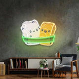 Two Sushi Neon Acrylic Artwork