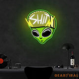 Urban Alien Neon Sign x Acrylic Artwork