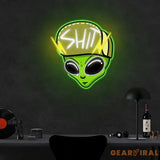 Urban Alien Neon Sign x Acrylic Artwork