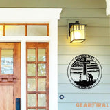 Veteran Metal Sign Custom Military Soldier Metal Memorial Stakes Personalized Veterans Military Grave Name Sign