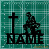 Veteran Metal Sign Custom Military Soldier Metal Memorial Stakes Personalized Veterans Military Grave Name Sign