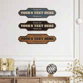 Vintage Custom Sign Rusty Personalized Sign Family Name Wall Decor Outdoor Metal Sign Housewarming Gift