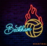 Volleyball Name Neon Sign Custom Volleyball Name Neon Sign Custom Personalized Name Sign Custom Kids Name Sign
