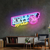Volleyball Spike LED Neon Sign Light Pop Art