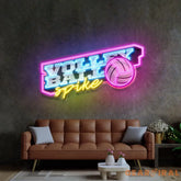 Volleyball Spike LED Neon Sign Light Pop Art