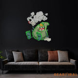 Weed Bud Cartoon Artwork Led Neon Sign Light