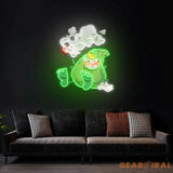 Weed Bud Cartoon Artwork Led Neon Sign Light