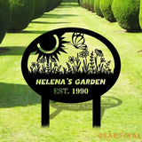 Welcom To My Garden Sign Custom Metal Sign - Garden Decor - Garden Metal Sign With Love | Personalize Garden Metal Sign