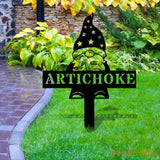 Welcome Garden Gnomes Custom Name Gartenschilder Garden Metal Stake Personalized Name Yard Sign Outdoor Door Garden