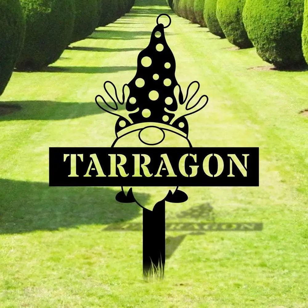 Welcome Garden Gnomes Custom Name Gartenschilder Garden Metal Stake Personalized Name Yard Sign Outdoor Door Garden