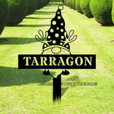 Welcome Garden Gnomes Custom Name Gartenschilder Garden Metal Stake Personalized Name Yard Sign Outdoor Door Garden